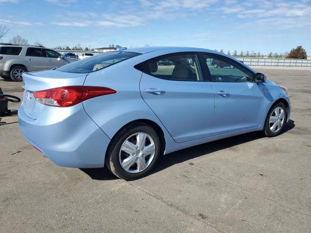 KMHDH4AE6CU364296 - 2012 HYUNDAI ELANTRA GLS BLUE photo 3