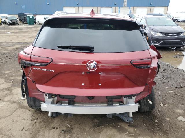 LRBFZNR44ND028496 - 2022 BUICK ENVISION ESSENCE Կարմիր լուսանկար 6