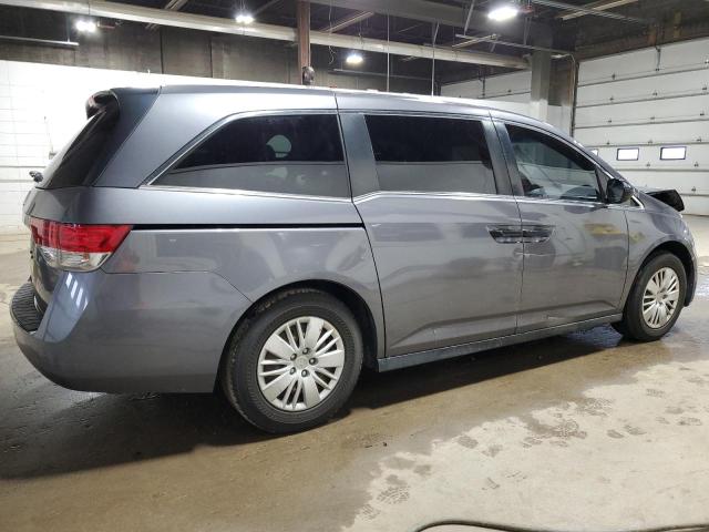 5FNRL5H24EB011173 - 2014 HONDA ODYSSEY LX GRAY photo 3