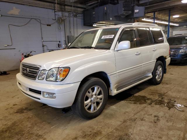 JTJHT00W233527021 - 2003 LEXUS LX 470 WHITE photo 1