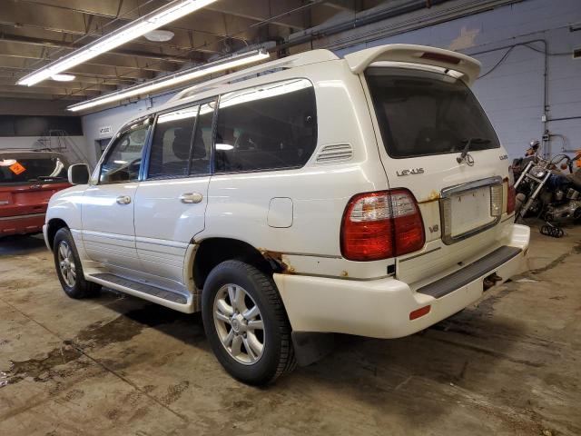 JTJHT00W233527021 - 2003 LEXUS LX 470 WHITE photo 2