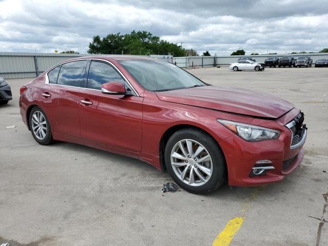 JN1BV7AP6FM353720 - 2015 INFINITI Q50 BASE RED photo 4