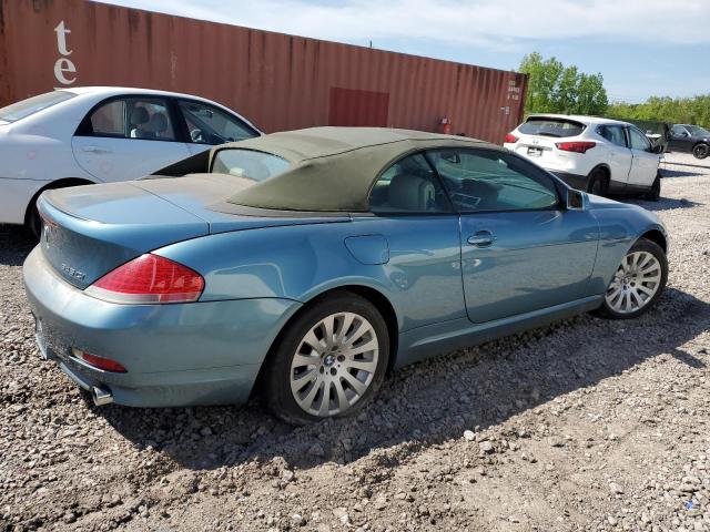 WBAEK73494B322103 - 2004 BMW 645 CI AUTOMATIC BLUE photo 3