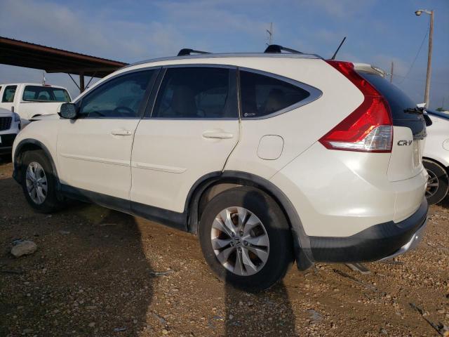 5J6RM4H72CL062985 - 2012 HONDA CR-V EXL WHITE photo 2