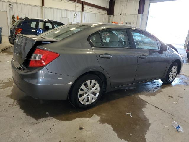 19XFB2F59CE080784 - 2012 HONDA CIVIC LX GRAY photo 3