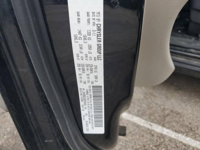 2A4RR8DG0BR703054 - 2011 CHRYSLER TOWN & COU TOURING L BLACK photo 13