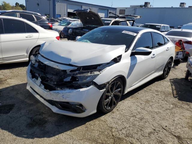 19XFC2F89KE204428 - 2019 HONDA CIVIC SPORT WHITE photo 1