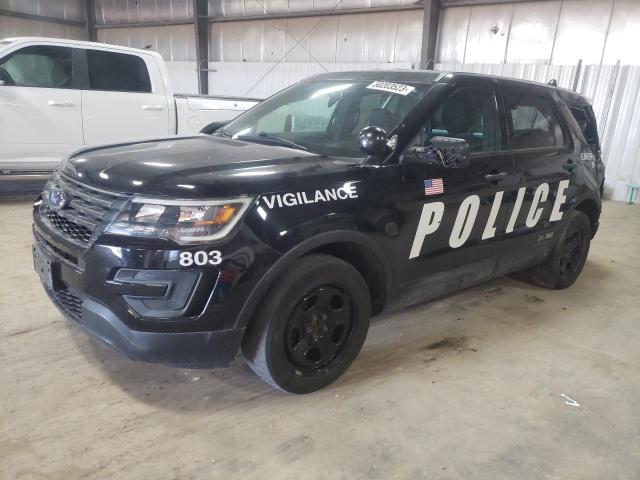 1FM5K8AR5JGC96486 - 2018 FORD EXPLORER POLICE INTERCEPTOR Қара фото 1