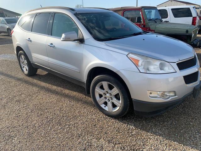 1GNKRGED0CJ227665 - 2012 CHEVROLET TRAVERSE LT SILVER photo 1