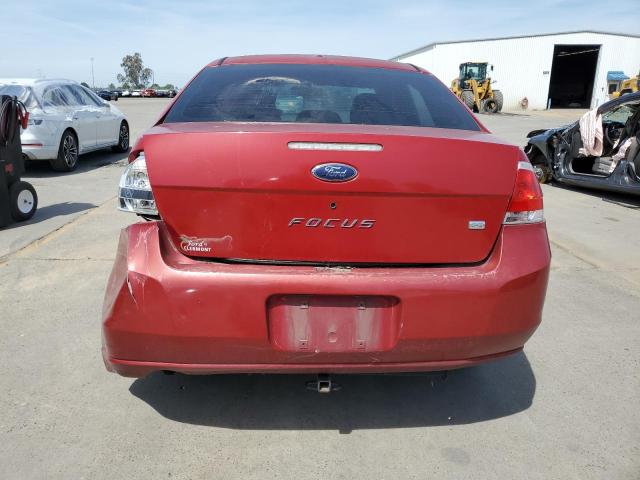 1FAHP35N09W196848 - 2009 FORD FOCUS SE RED photo 6