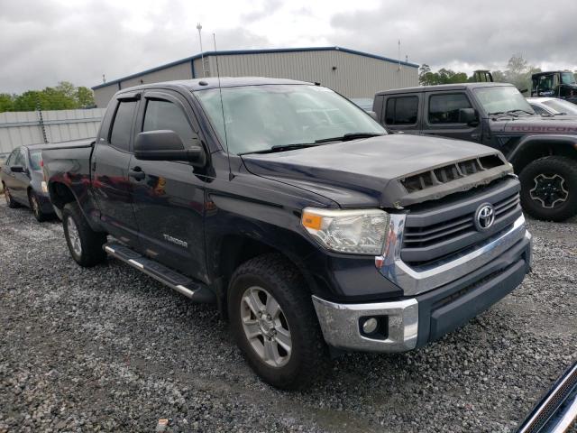 5TFRM5F13EX071006 - 2014 TOYOTA TUNDRA DOUBLE CAB SR/SR5 BLACK photo 4