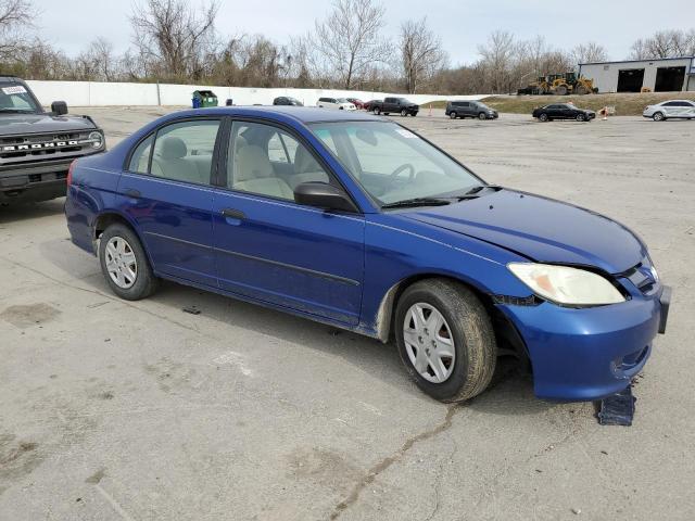 1HGES16324L015905 - 2004 HONDA CIVIC DX VP ლურჯი ფოტო 4