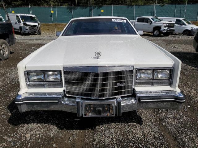 1G6AL5784EE601266 - 1984 CADILLAC ELDORADO WHITE photo 5