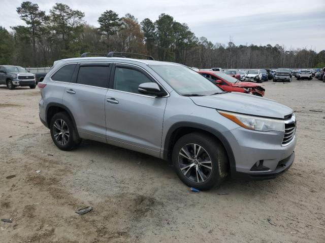 5TDKKRFH7GS133205 - 2016 TOYOTA HIGHLANDER XLE SILVER photo 4