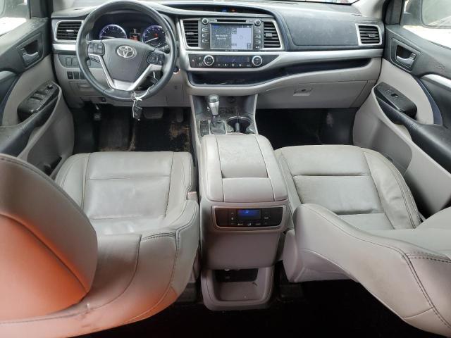 5TDKKRFH7GS133205 - 2016 TOYOTA HIGHLANDER XLE SILVER photo 8