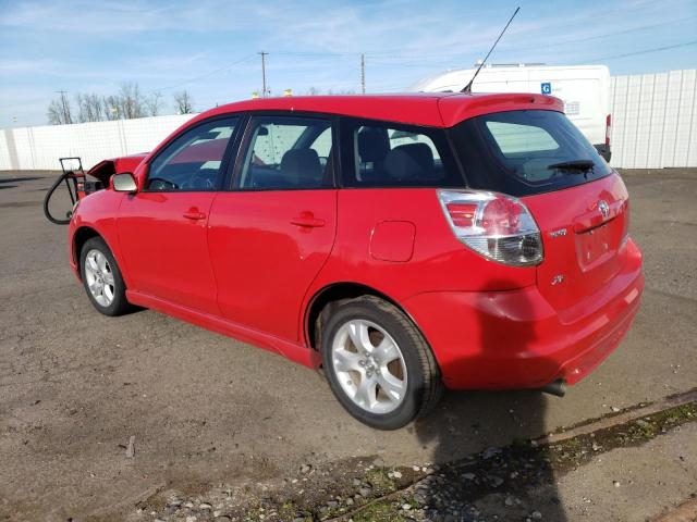 2T1KR30E88C702449 - 2008 TOYOTA COROLLA MA XR RED photo 2