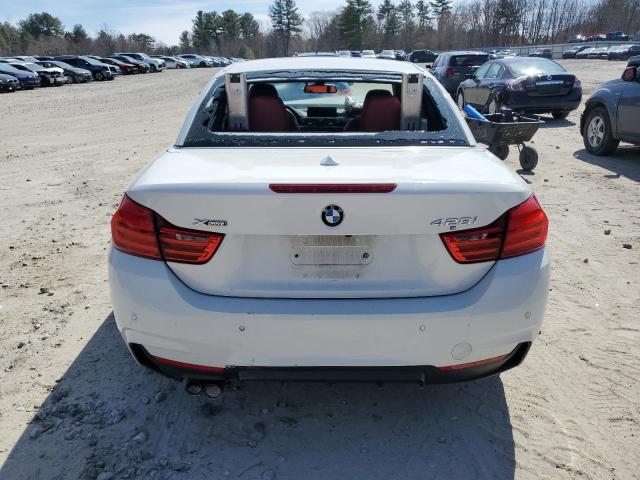 WBA3T1C5XFP820696 - 2015 BMW 428 XI SULEV WHITE photo 6