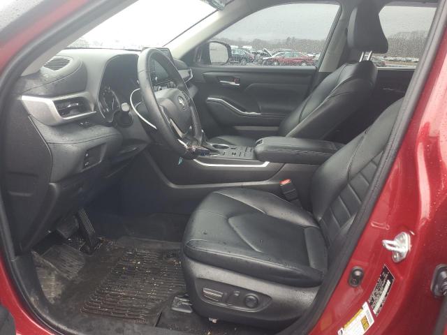 5TDGZRBH6NS236913 - 2022 TOYOTA HIGHLANDER XLE 红色 照片 7