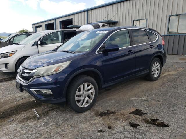 2HKRM4H56FH607714 - 2015 HONDA CR-V EX BLUE photo 1