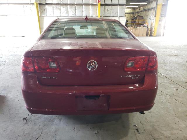 1G4HD57119U116912 - 2009 BUICK LUCERNE CXL RED photo 6