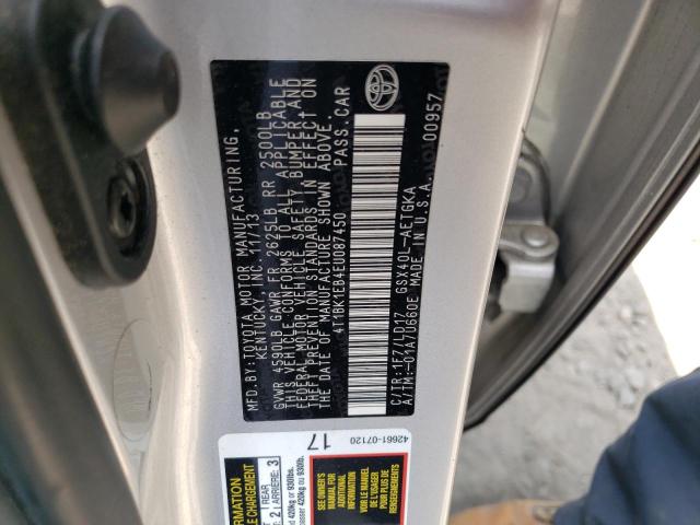 4T1BK1EB4EU087450 - 2014 TOYOTA AVALON BASE Gümüş foto 13