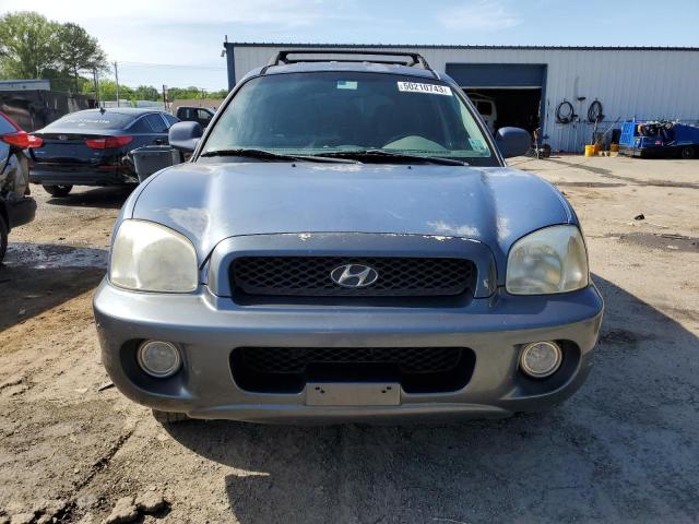 KM8SC83D61U135664 - 2001 HYUNDAI SANTA FE GLS BLUE photo 5