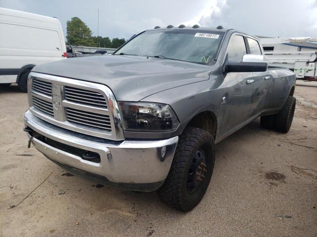 3C63DRJLXCG153085 - 2012 DODGE RAM 3500 LARAMIE GRAY photo 2