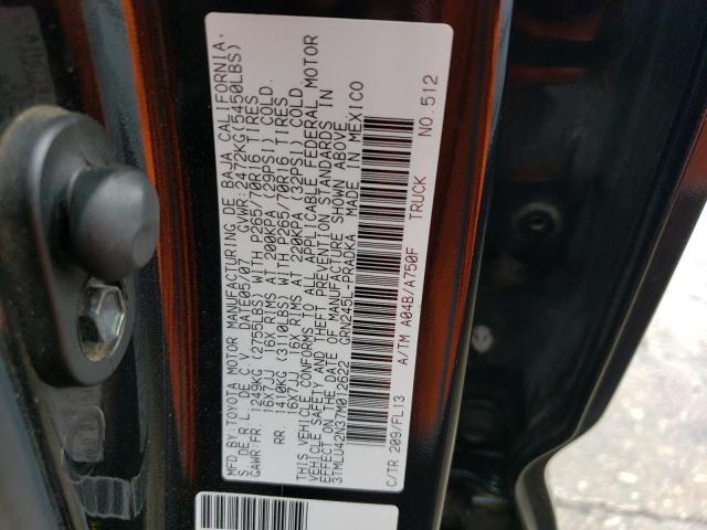 3TMLU42N37M012622 - 2007 TOYOTA TACOMA DOUBLE CAB BLACK photo 12