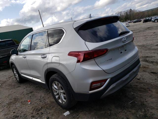 5NMS3CADXKH056324 - 2019 HYUNDAI SANTA FE SEL SILVER photo 2