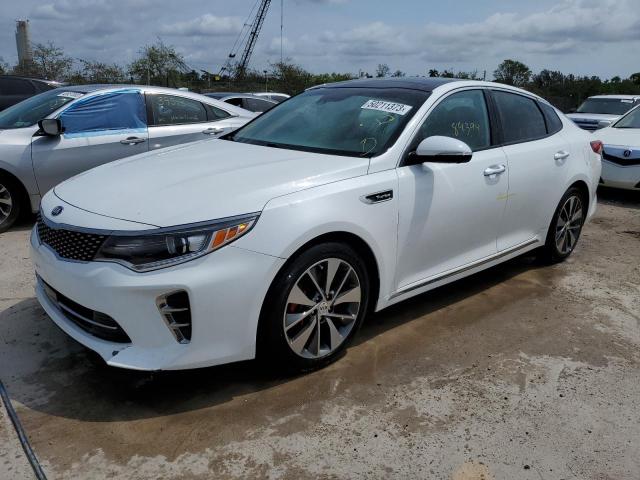 5XXGV4L27GG047765 - 2016 KIA OPTIMA SXL WHITE photo 1