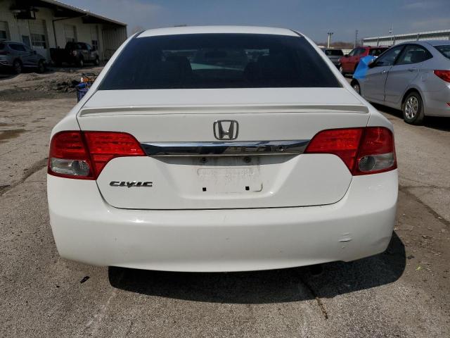 19XFA1F65BE009456 - 2011 HONDA CIVIC LX-S WHITE photo 6