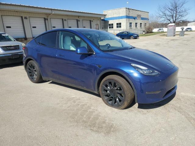 5YJYGDEEXMF210171 - 2021 TESLA MODEL Y BLUE photo 4