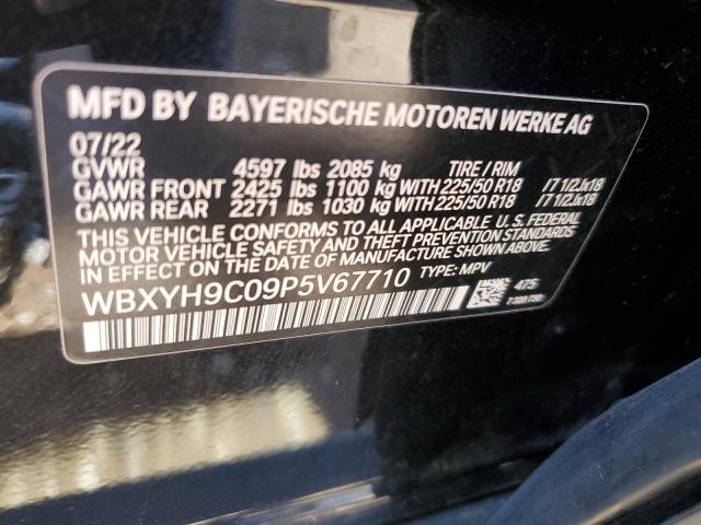 WBXYH9C09P5V67710 - 2023 BMW X2 SDRIVE28I GRAY photo 12