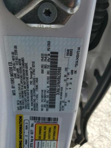 3LN6L5E96HR620980 - 2017 LINCOLN MKZ RESERVE თეთრი ფოტო 12