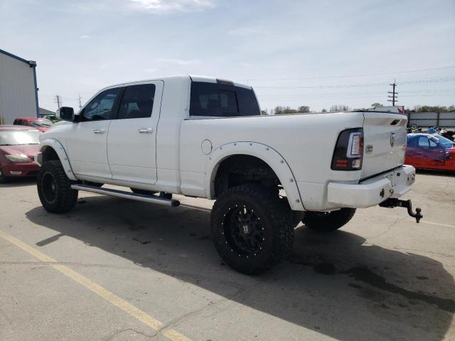 3C6UR5PL7DG552012 - 2013 RAM 2500 LONGHORN WHITE photo 2