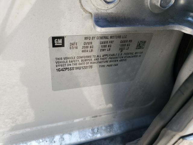 1G4ZP5SS1HU120176 - 2017 BUICK LACROSSE ESSENCE Gümüş foto 12