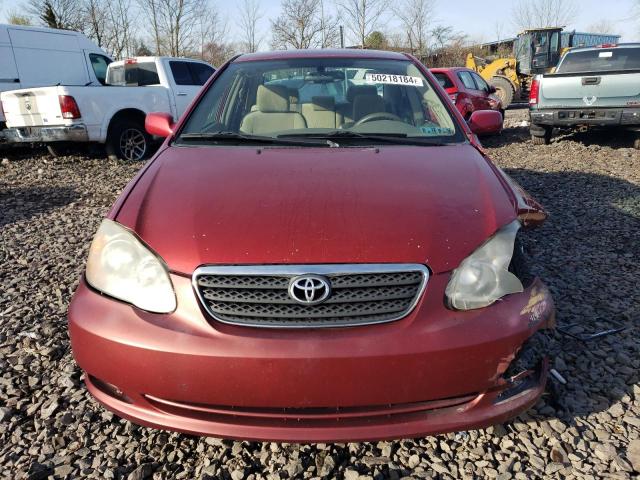 2T1BR30E78C937781 - 2008 TOYOTA COROLLA LE CE RED photo 5