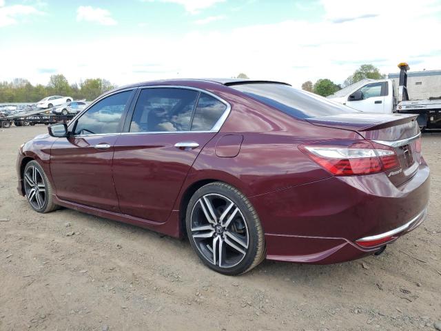 1HGCR2F12HA087549 - 2017 HONDA ACCORD SPORT SPECIAL EDITION BURGUNDY photo 2