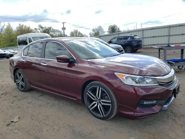 1HGCR2F12HA087549 - 2017 HONDA ACCORD SPORT SPECIAL EDITION BURGUNDY photo 4