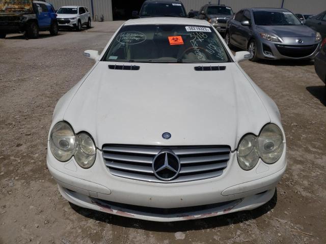 WDBSK75F04F084721 - 2004 MERCEDES-BENZ SL 500 WHITE photo 5