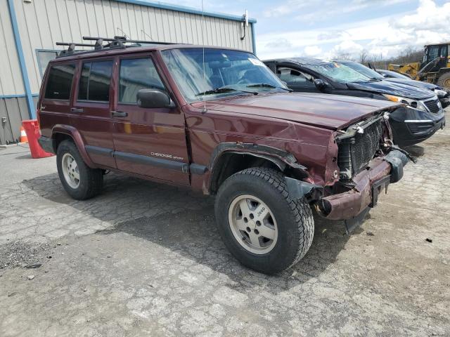 1J4FF48S1YL154436 - 2000 JEEP CHEROKEE SPORT MAROON photo 4