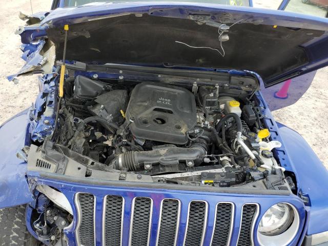 1C4HJXEN3JW176648 - 2018 JEEP WRANGLER U SAHARA BLUE photo 11