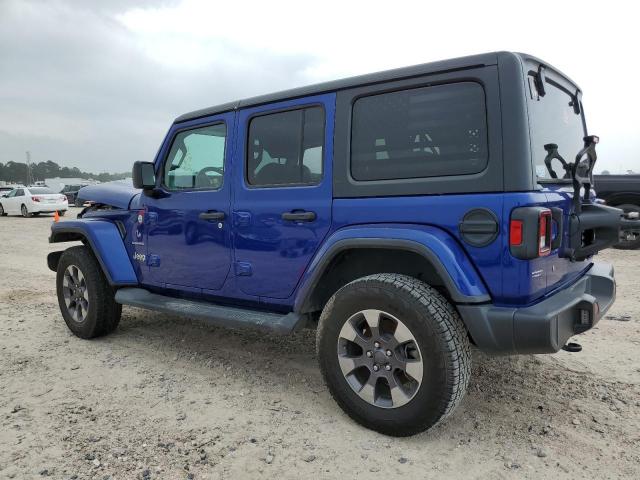 1C4HJXEN3JW176648 - 2018 JEEP WRANGLER U SAHARA BLUE photo 2