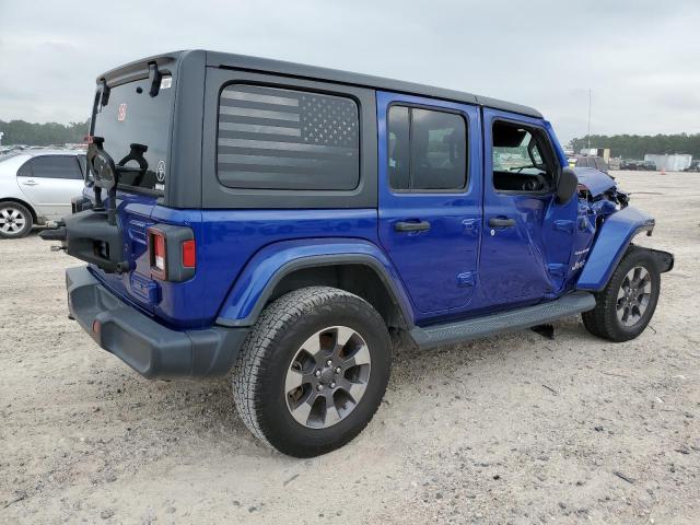 1C4HJXEN3JW176648 - 2018 JEEP WRANGLER U SAHARA BLUE photo 3