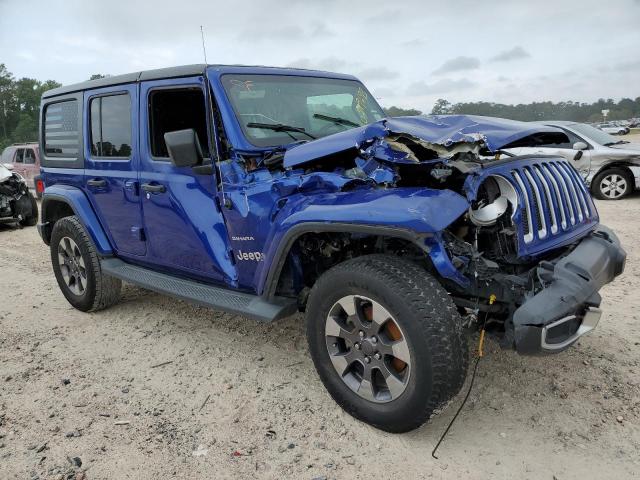 1C4HJXEN3JW176648 - 2018 JEEP WRANGLER U SAHARA BLUE photo 4