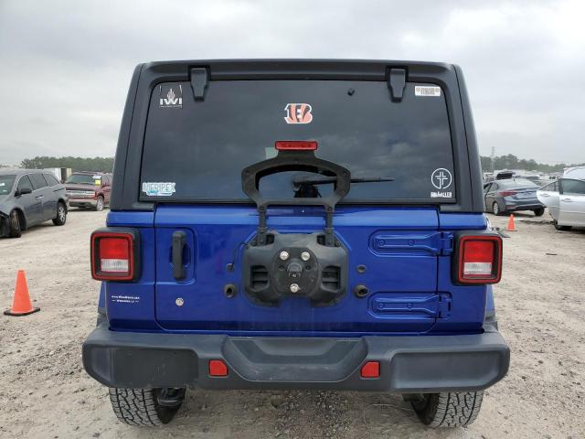 1C4HJXEN3JW176648 - 2018 JEEP WRANGLER U SAHARA BLUE photo 6
