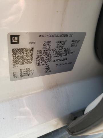 1GYS4HKJ9LR304259 - 2020 CADILLAC ESCALADE ESV LUXURY WHITE photo 13