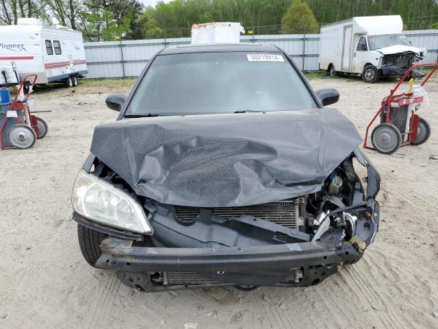 2HGES26705H603082 - 2005 HONDA CIVIC EX BLACK photo 5