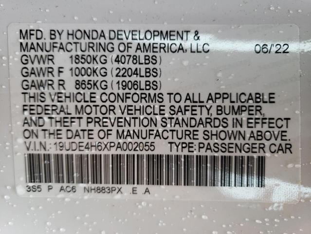 19UDE4H6XPA002055 - 2023 ACURA INTEGRA A-SPEC TECH WHITE photo 12