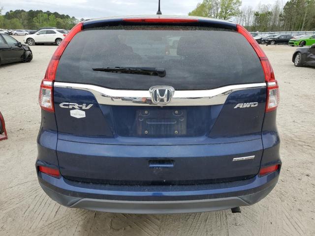 2HKRM4H47GH667414 - 2016 HONDA CR-V SE BLUE photo 6